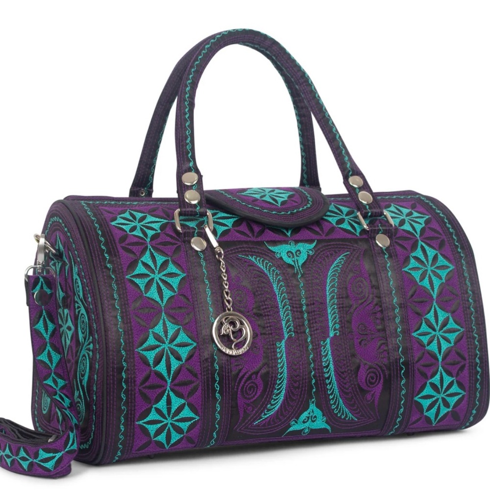 Banda Bags Mini Weekender with Cylindrical Design